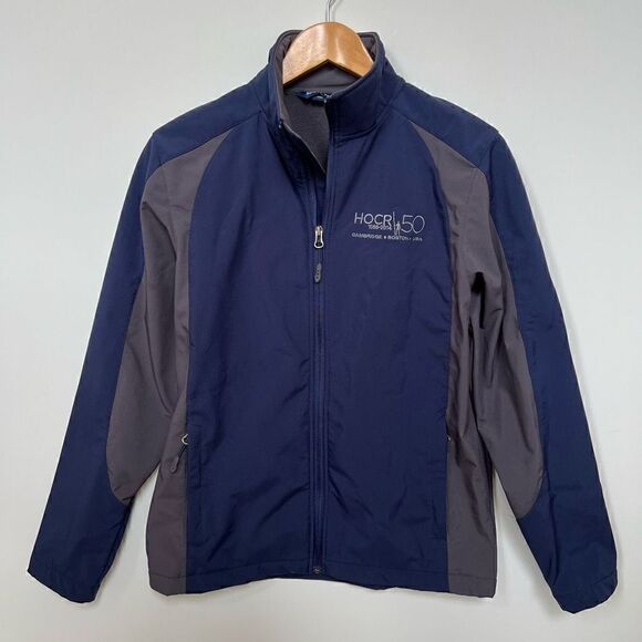 HOCR Head of the Charles Regatta Jacket Rowing Crew Fleece Lined Navy size S - Picture 14 of 14